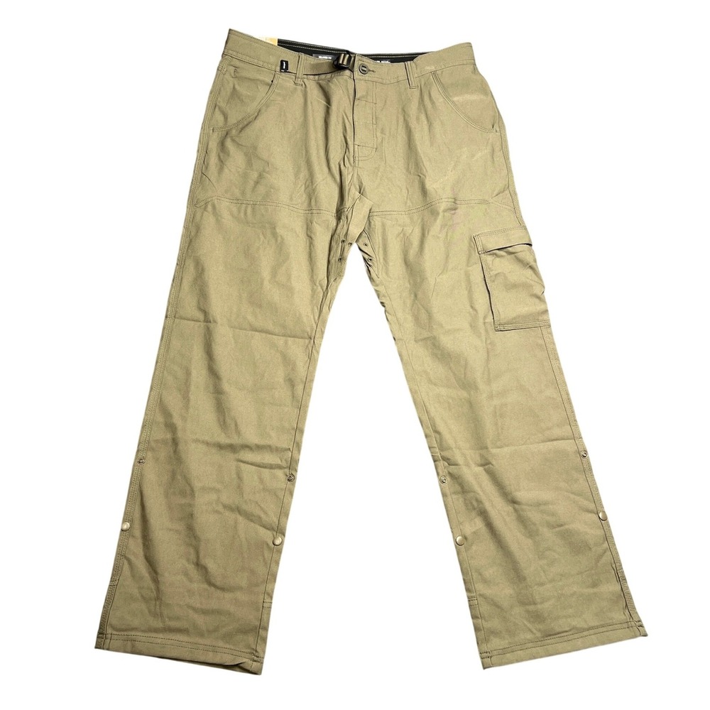 NWT Prana Stretch Zion Pant II Mens 34x30 Relaxed Fit Hiking Slate Green 1969791